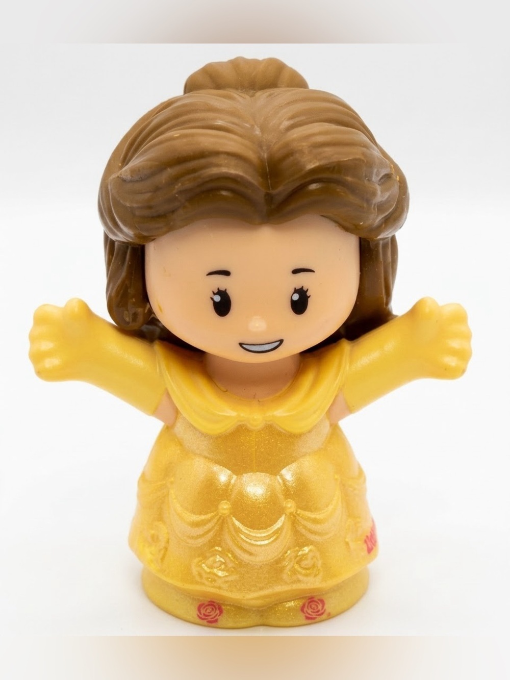 Fisher-Price Little People Disney Princess Belle Figure (Yellow Glitter Dress)